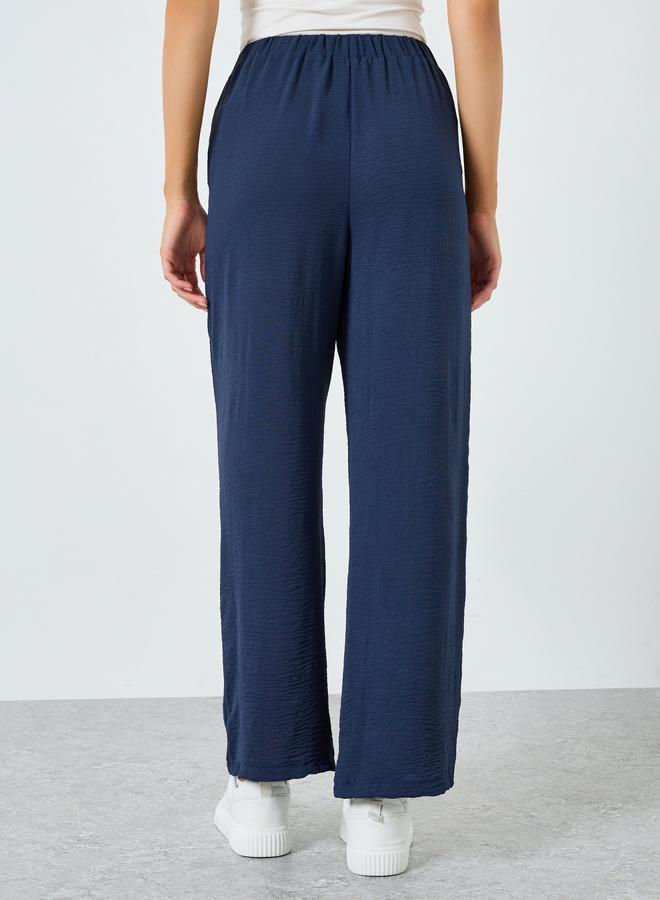 Styli Women Navy Straight Leg Pants - Image 4